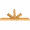 Ekena Millwork Saratoga Rough Sawn Timber Gable Bracket, Western Red Cedar, 60"W x 30"H x 4"D x 4"F, 12/12 Pitch GBW060X30X0404SAR00RWR - alternate 2